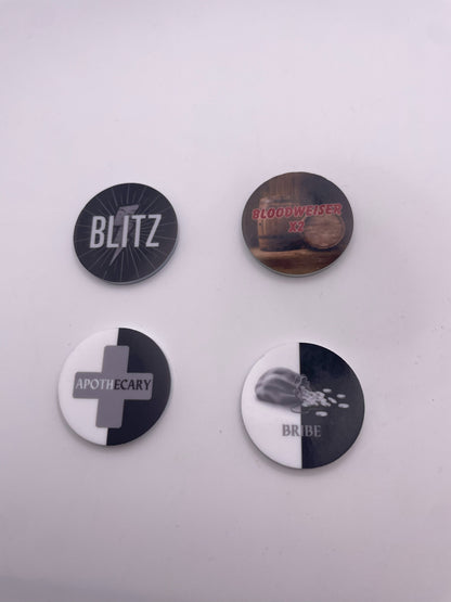 Coaster and Tokens